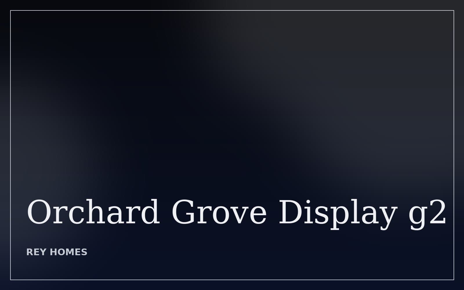 Orchard Grove Display 2