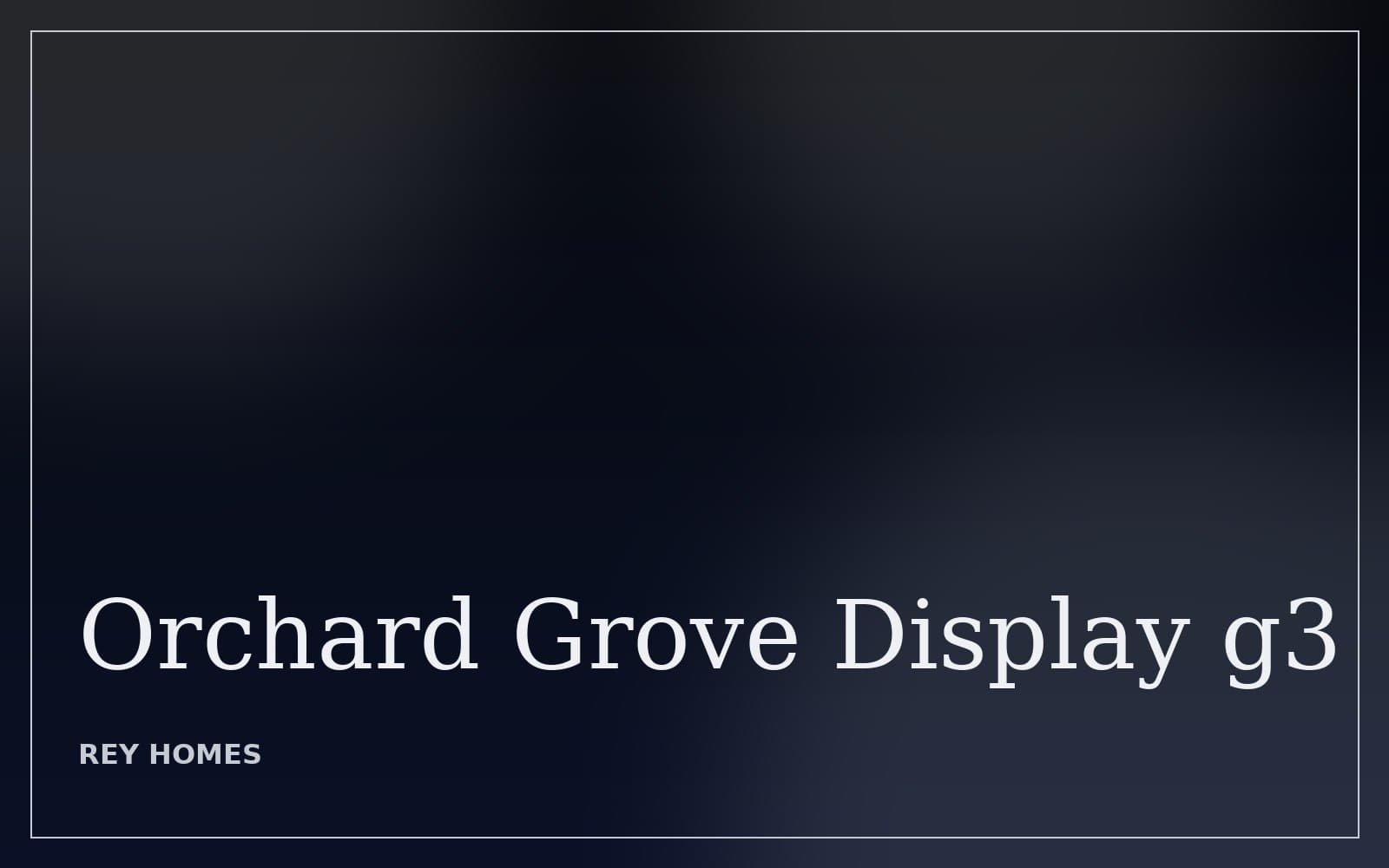 Orchard Grove Display 3