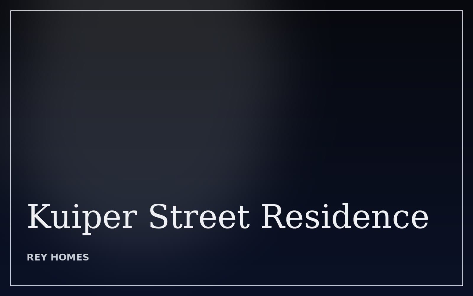 Kuiper Street Residence