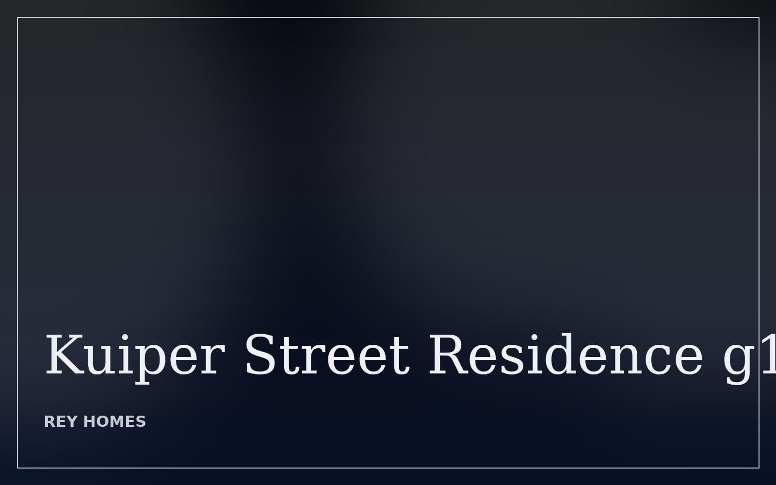 Kuiper Street Residence 1
