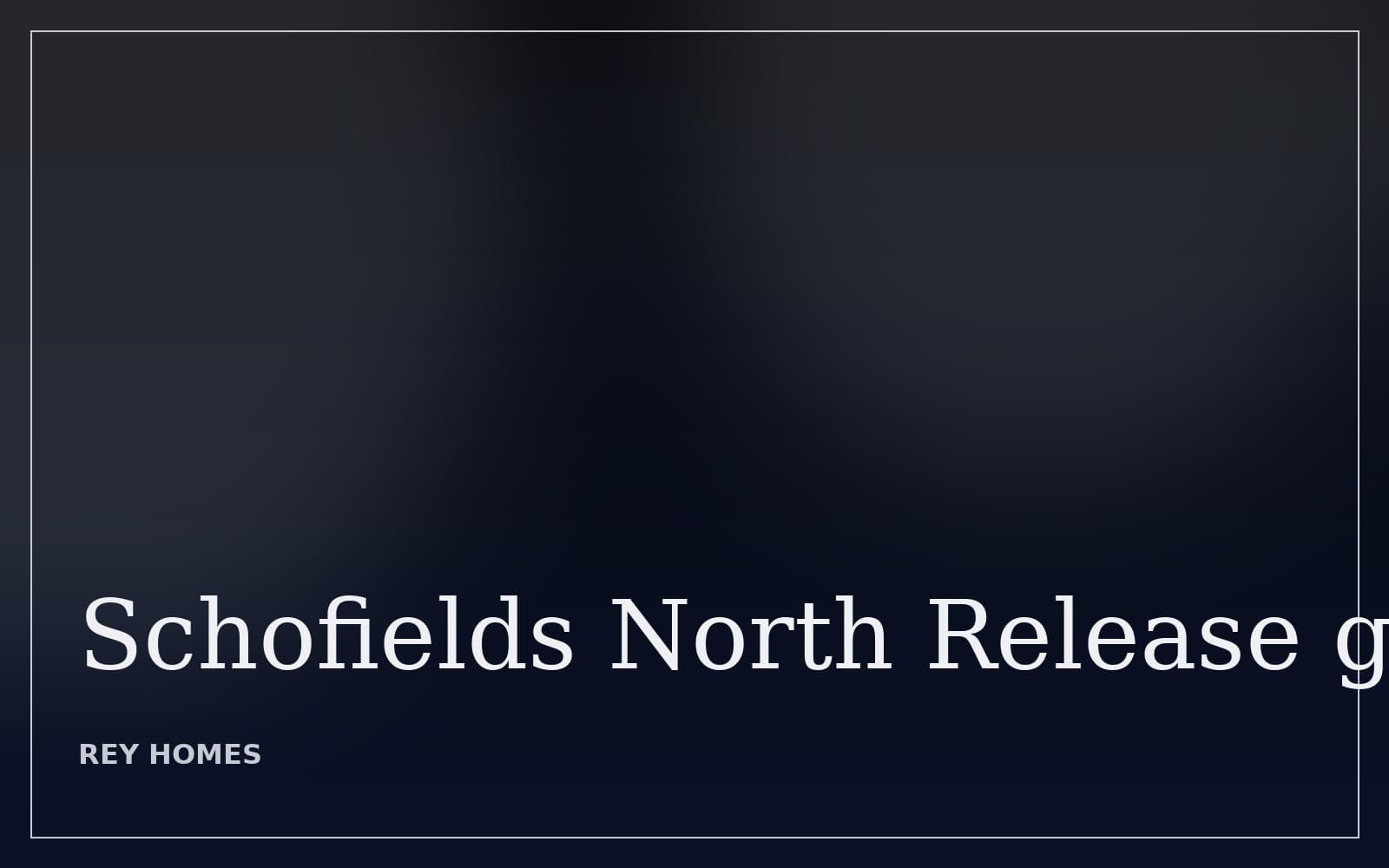 Schofields North Release 1
