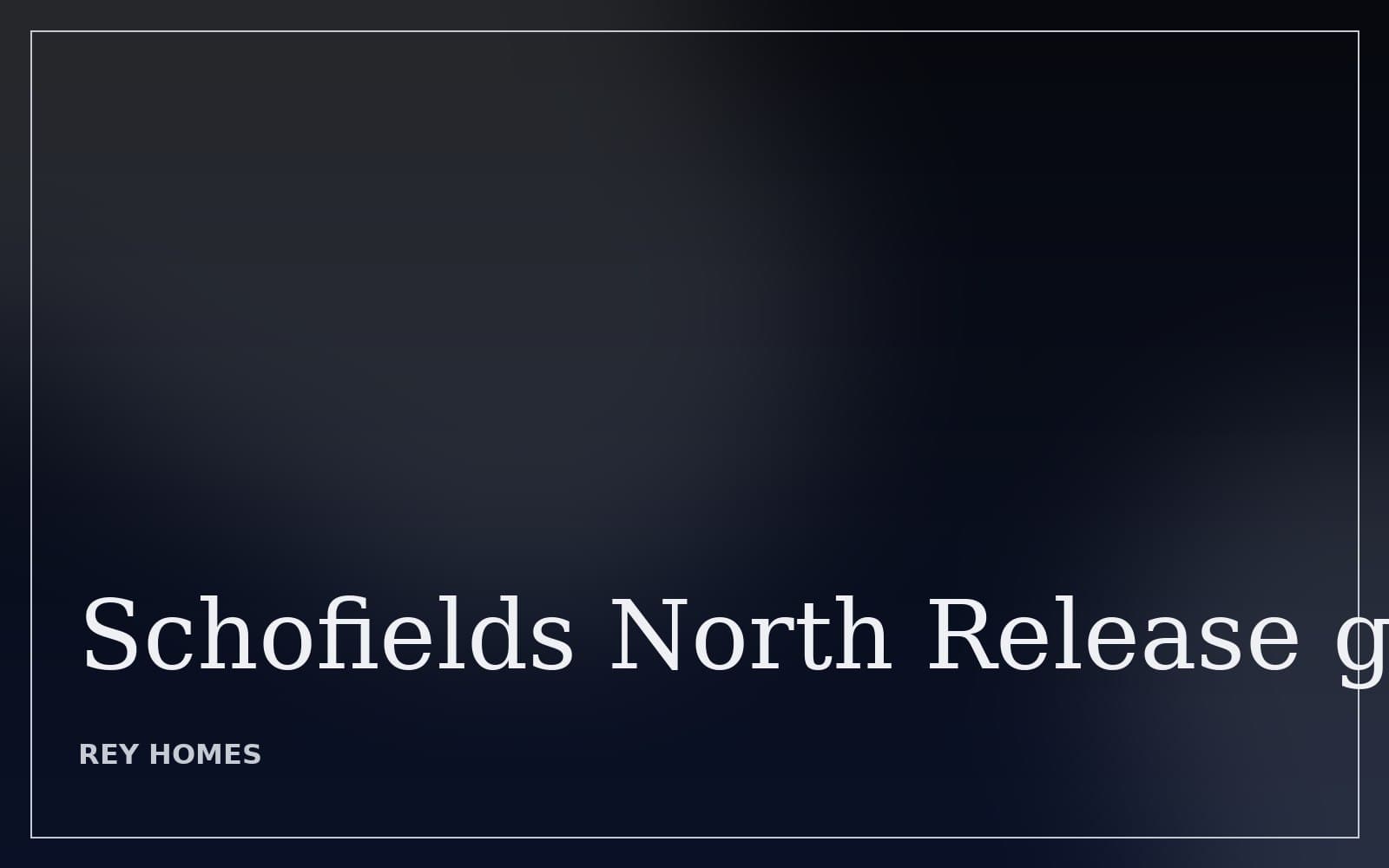 Schofields North Release 3